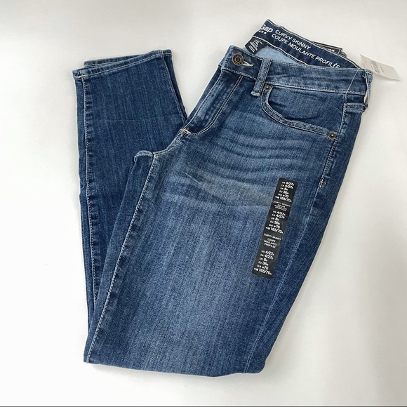 GAP Denim - NEW GAP Womens Jeans 4/27 Curvy Skinny Mid Rise